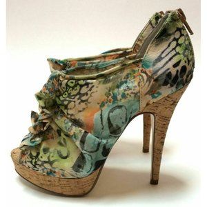 Chinese Laundry Multicolor Peep Toe Heels